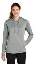Sport-Tek � Ladies PosiCharge � Sport-Wick � Heather Fleece Hooded Pullover